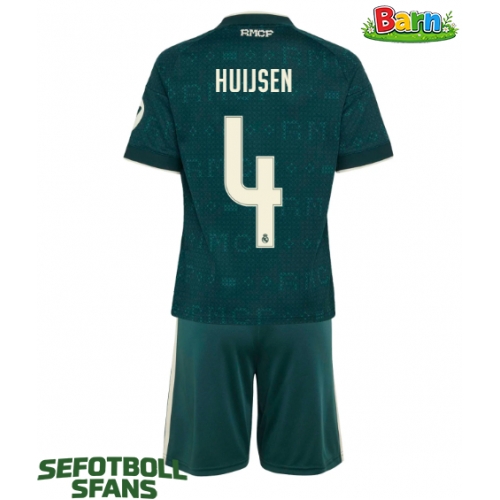 Real Madrid Dean Huijsen #4 Bortaställ Barn 2026-27 Kortärmad (+ Korta byxor)